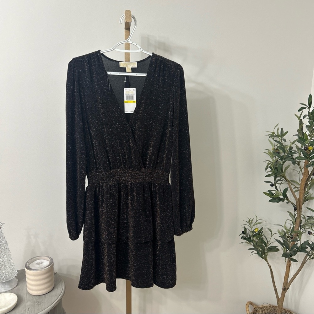 Michael Kors Black Shimmer Dress - Picture 1 of 10